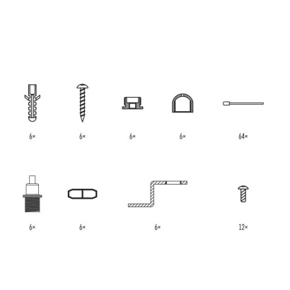 6 linek do panelu LED 120x30cm