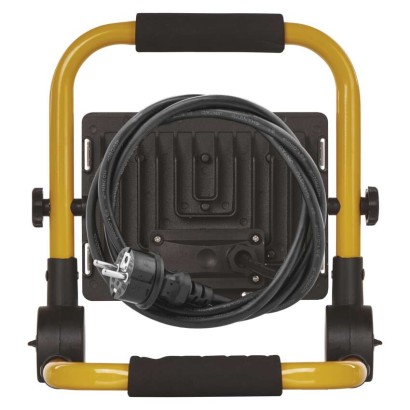 LED reflektor ILIO přenosný, 51 W, černý/žlutý, neutrální bílá