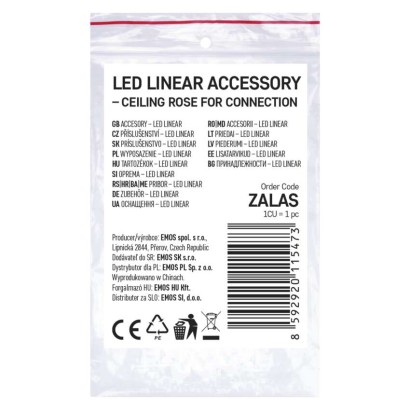 Napájení pro závěsnou montáž lineárních svítidel ORTO