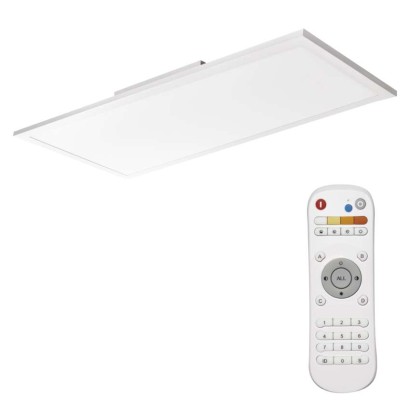 LED lampa RIVI, 30 x 60 cm, 25 W, silti un auksti balta, aptumšojama ar tālvadības pulti