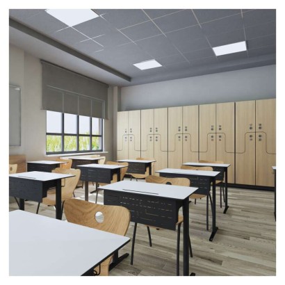 LED panel TROXO 60×60, čtvercový vestavný bílý, 27W, neutrální bílá, UGR