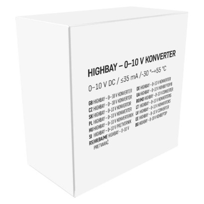 Konvertor 0–10 V pro průmyslová svítidla HIGHBAY