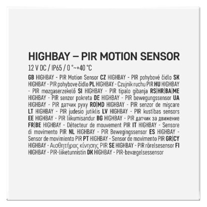 HIGHBAY - Czujnik ruchu PIR