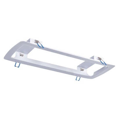 Rámeček NESSI pro vestavnou montáž nouzového svítidla, ocelový plech