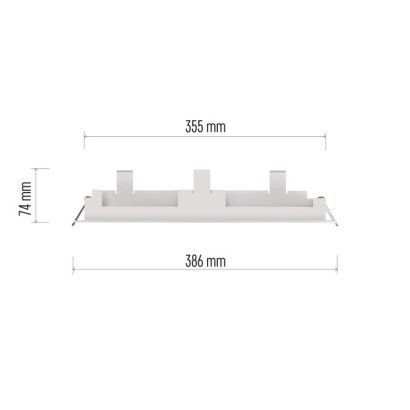 Rámik na vstavanú montáž núdzového svietidla CESSI