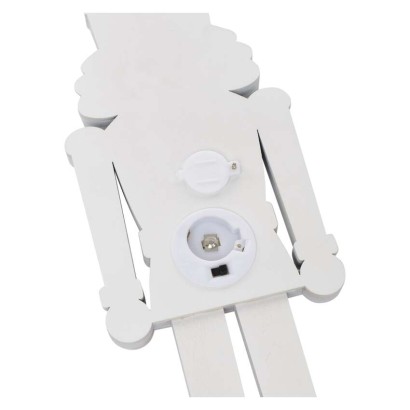 Dekoracje - 6 LED drewniany żołnierz 29 cm 1 × CR2032, ciepła biel, IP20