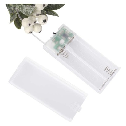 Dekoracje - gałązka jemioła , 2x AA, ciepła biel, IP20, timer