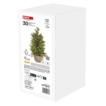 LED-valgustatud puu, 50 cm, välis- ja siseruumidesse, soe valge, taimer