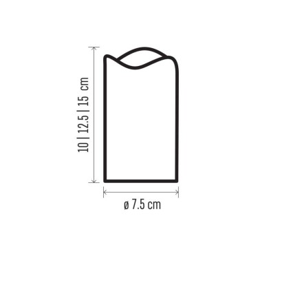 LED dekorácia – 3x vosková sviečka, 3x 3x AAA, vnútorná, vintage, ovládač