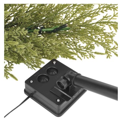 Gałązki LED z panelem solarnym, przeźroczyste, ciepła biel