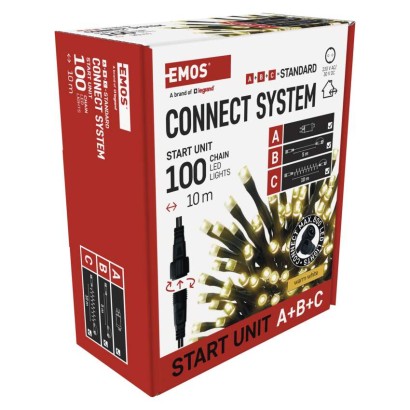 Základní sada pro spojovací řetězy Standard, 10 m, venkovní, teplá bílá, časovač