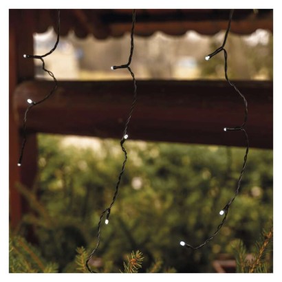 Štartovacia súprava pre spoj. reťaze Klasik – cencúle, 2,5 m, vonkajšia, studená biela, č.