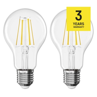 LED izzó Filament A60 / E27 / 5,9 W (60 W) / 806 lm / Meleg fehér