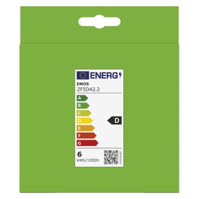 LED izzó Filament A60 / E27 / 5,9 W (60 W) / 806 lm / Meleg fehér