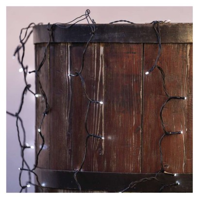 Standard LED spojovací vánoční řetěz – záclona, 1x2 m, venkovní, studená bílá