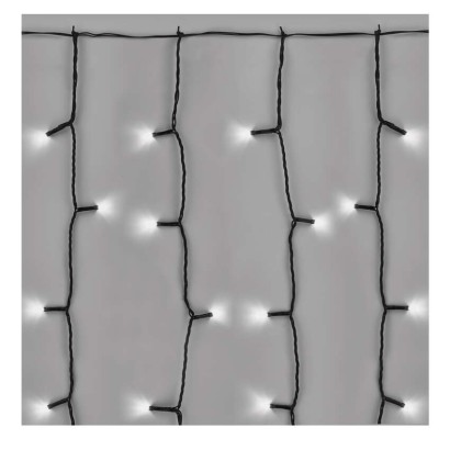 Standard LED spojovací vánoční řetěz – záclona, 1x2 m, venkovní, studená bílá