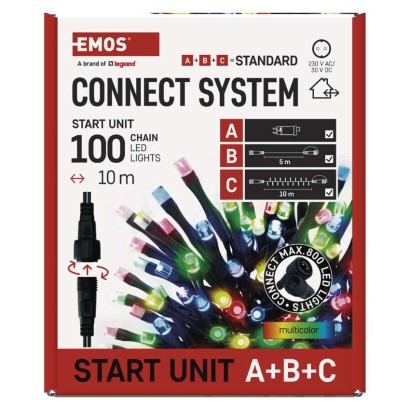 Pamata komplekts savien. virtenēm, standarta, 10 m, lietošanai ārā, daudzkrās., ar taimeru