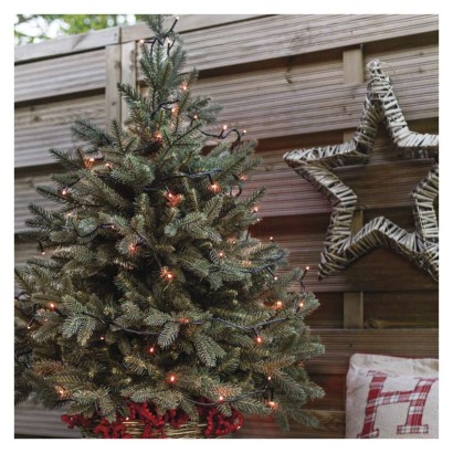 Standarta LED savienojošā virtene, 10 m, lietošanai ārā un iekštelpās, sarkana