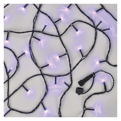 Standard LED sorolható karácsonyi füzér, 10 m, kültéri és beltéri, lila