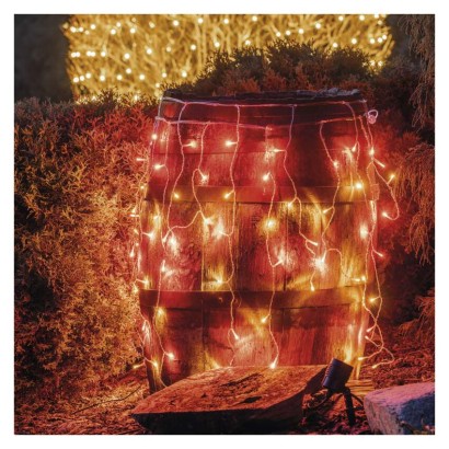 Standarta LED savienojošā virt., pulsējoša – lāstekas, 2,5 m, liet. ārā, sarkana/retro