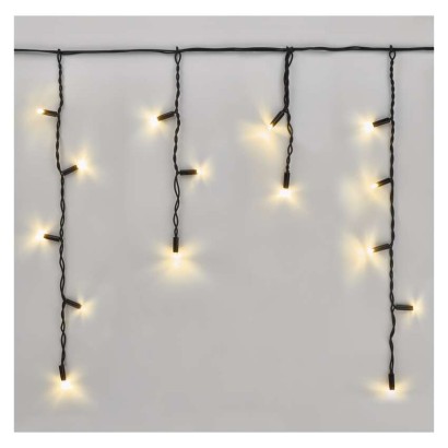 Profi LED sorolható füzér, villogó – jégcsapok, 3 m, kültéri, meleg fehér