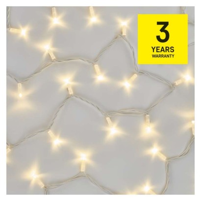 Profi LED Verbindungskette weiß, 10 m, Außen/Innen, warm-weiß