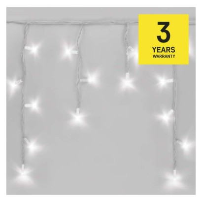 Profi LED spojovacia reťaz biela – cencúle, 3 m, vonkajšia, studená biela