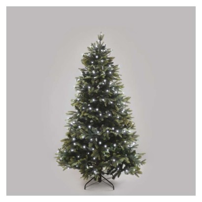 LED jõuluvalguskett, 24 m, õue/tuppa, külm valge, ajasti