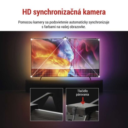 GoSmart Ambientné LED RGB osvetlenie za TV 55“ (139 cm)