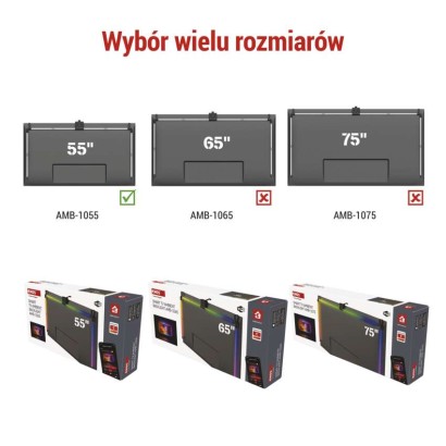 GoSmart Oświetlenie Ambilight LED RGB do TV 55'' (139 cm)