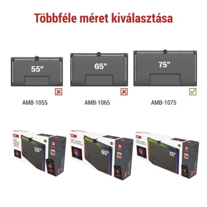 GoSmart Ambient LED RGB világítás TV-hez 75“ (189 cm)