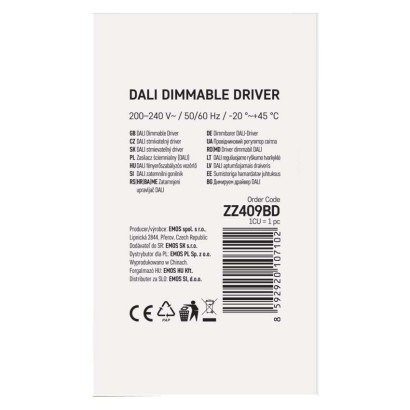 DALI Driver pre LED svietidla CC 1050mA 40W