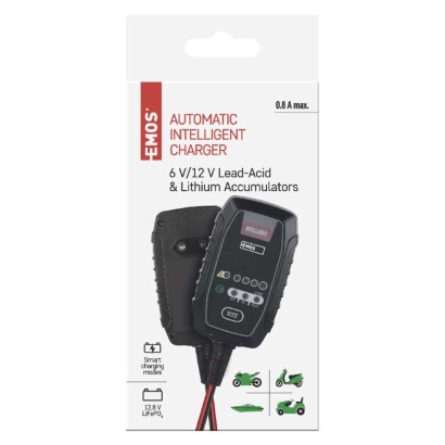 EMOS Autó akkumulátor töltő 6/12V 0,8A