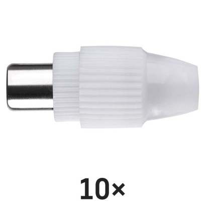 Konektor IEC vidlice skrutkovací rovný, 10ks