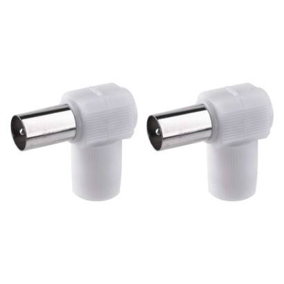 IEC Stecker, Schraubentyp, gewinkelt