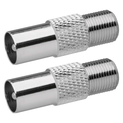 Reduktion F Buchse – IEC-Stecker