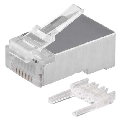 RJ45 konnektor FTP-kaablile (monoliitkaabel), CAT6, 20 tk