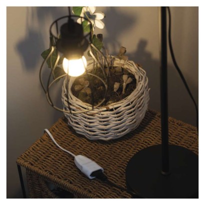 Hosszabbító 5 m / 1 aljzat / fehér / PVC / 0,75 mm2