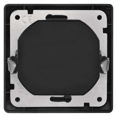 EMOS Aljzat USB csatlakozóval, SCHUKO antracit