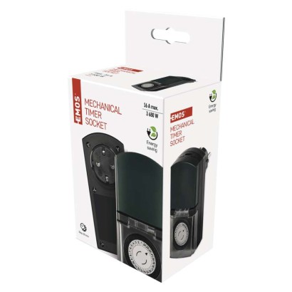 EMOS Mechanikus időkapcsoló P5526 IP44 SCHUKO