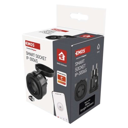 #GOSMART WIFI SOCKET IP44 WITH TIMER/WATT. SCHUKO 