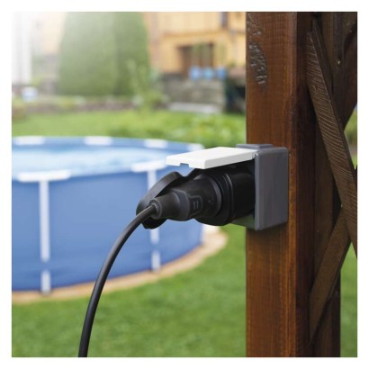 #GOSMART WIFI SOCKET IP44 WITH TIMER/WATT. SCHUKO 