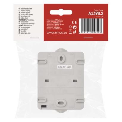 1× Kreuzschalter IP54