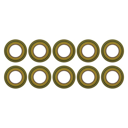 PVC-isoleerteip 19 mm / 20 m roheline / kollane, 10 tk