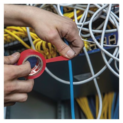 Izolačná páska PVC 19mm / 20m farebný mix, 10ks