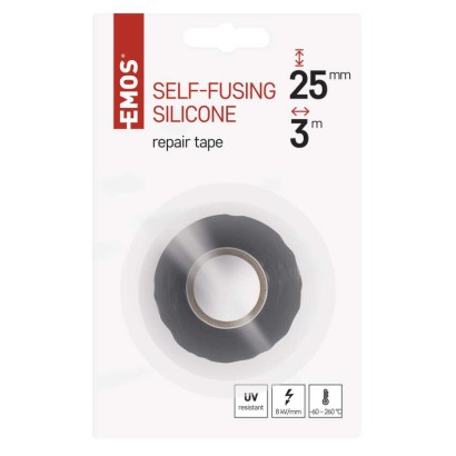 Silikonová páska vulkanizační 25mm / 3m černá