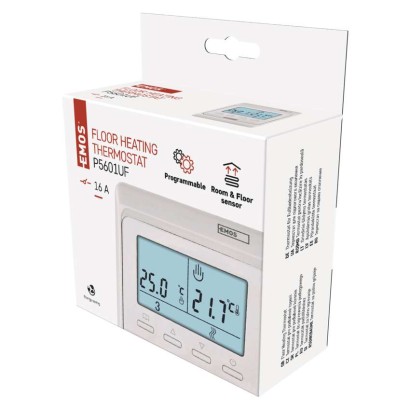 Termostat do ogrzewania podłogowego, przewodowy, P5601UF