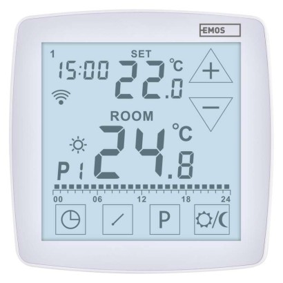 Podlahový programovatelný drátový WiFi GoSmart termostat P56S01F
