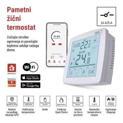Sobni žični WiFI GoSmart termostat P56S01 s programiranjem