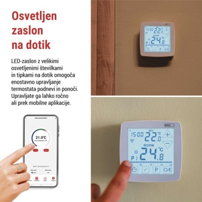 Sobni žični WiFI GoSmart termostat P56S01 s programiranjem
